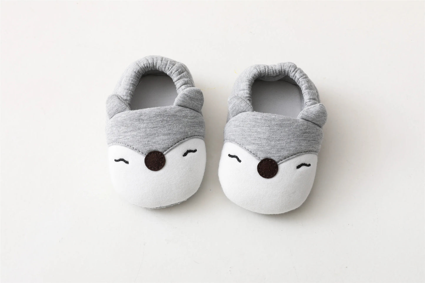 Cartoon Animals Pattern Newborn Socks Shoes Toddler Boys Girls Non-slip Crib First Walkers Winter Baby Soft Slipper Warm Booties