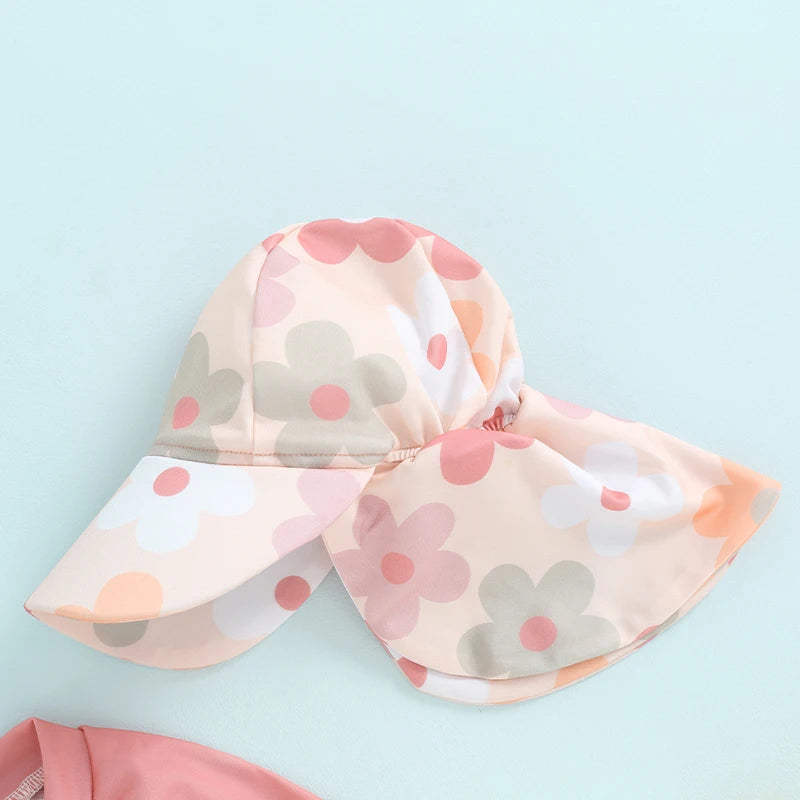 Baby Girl Long Sleeve Swimwear Set