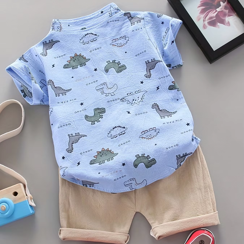 Baby Boy Dinosaur Print Set