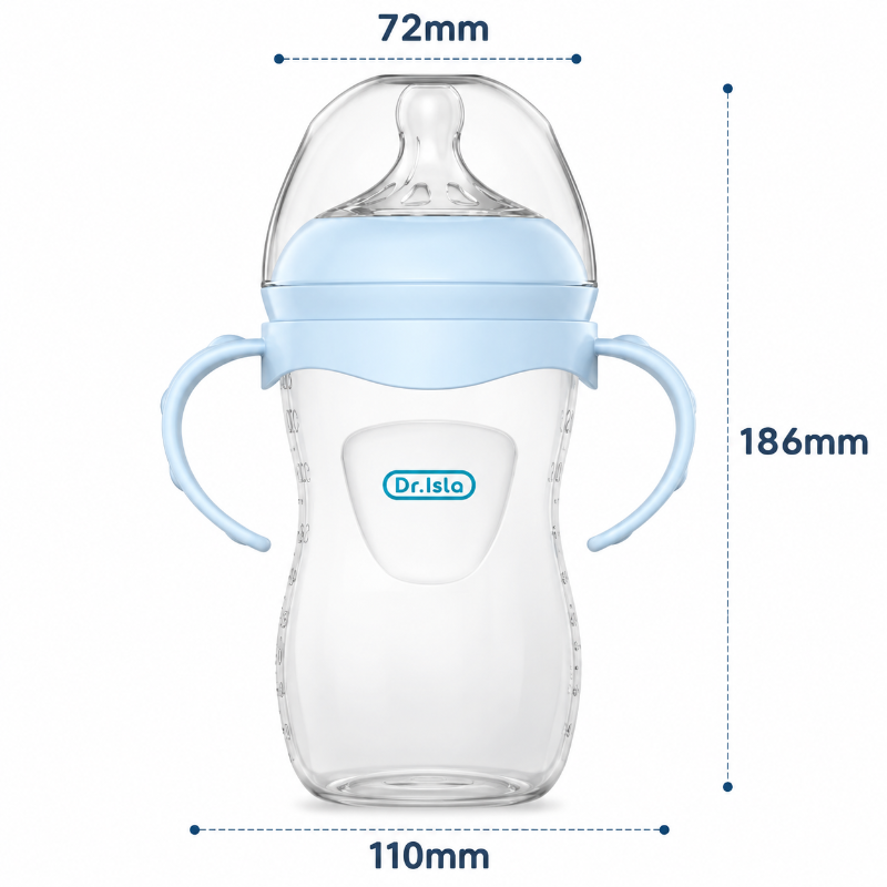 Baby Bottle 330ml BPA-Free Soft Silicone Easy Grip