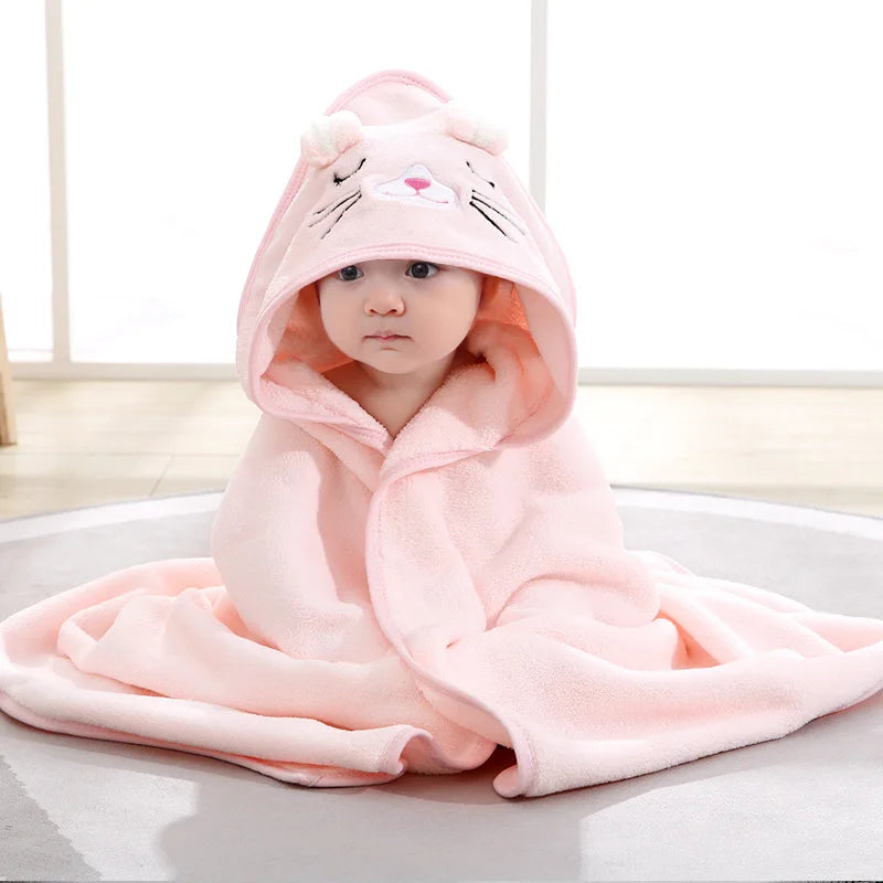 Baby Hooded Towel - Soft Cotton Bath Towel