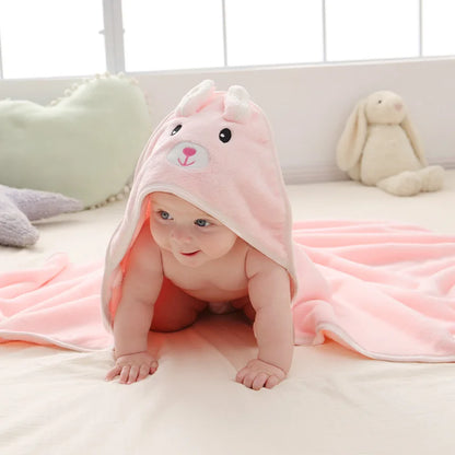 Baby Hooded Towel - Soft Cotton Bath Towel
