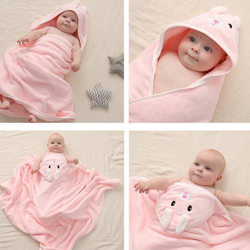 Baby Hooded Towel - Soft Cotton Bath Towel