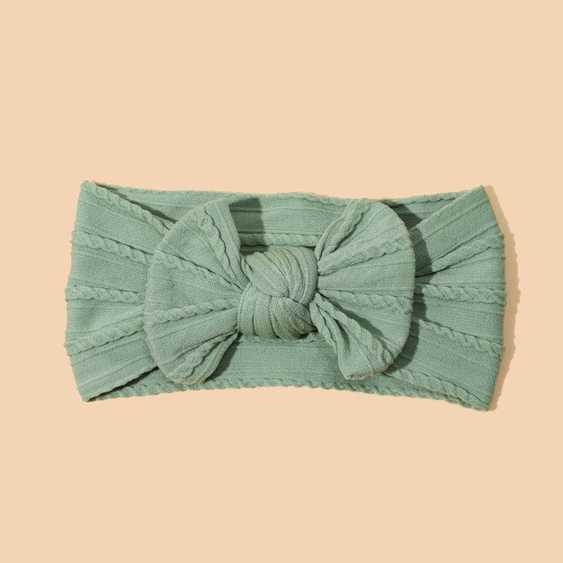 1pcs Bow Baby Head Band for Children Print Baby Headbands Newborn Cable Headband Turban Kids Headwear Baby Hair Accessories Girl