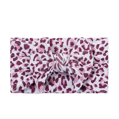 1pcs Bow Baby Head Band for Children Print Baby Headbands Newborn Cable Headband Turban Kids Headwear Baby Hair Accessories Girl