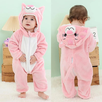Baby Warm Animal Romper