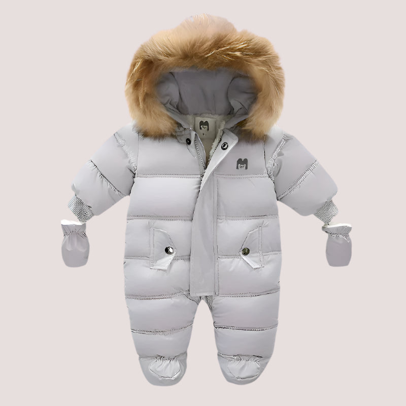 Ircomll Thick Warm Infant Baby Jumpsuit Hooded Inside Fleece Boy Girl Winter Autumn Overalls Children Outerwear Kids Snowsuit