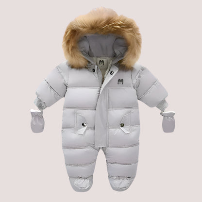Ircomll Thick Warm Infant Baby Jumpsuit Hooded Inside Fleece Boy Girl Winter Autumn Overalls Children Outerwear Kids Snowsuit
