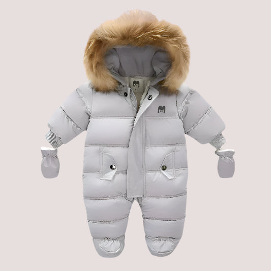 Ircomll Thick Warm Infant Baby Jumpsuit Hooded Inside Fleece Boy Girl Winter Autumn Overalls Children Outerwear Kids Snowsuit