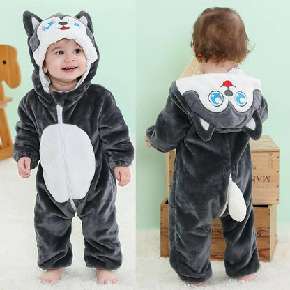 Baby Warm Animal Romper