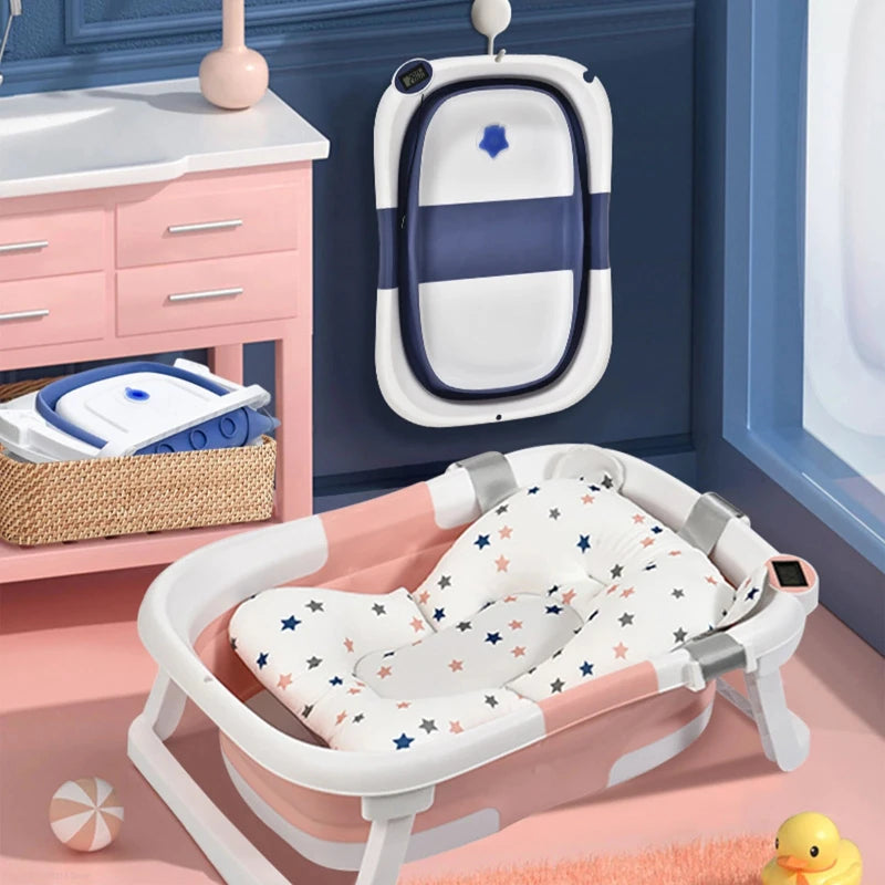 Portable Baby Bathtub Temperature Sensing