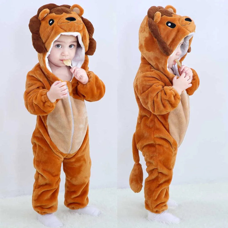 Baby Warm Animal Romper