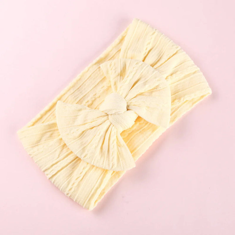 1pcs Bow Baby Head Band for Children Print Baby Headbands Newborn Cable Headband Turban Kids Headwear Baby Hair Accessories Girl