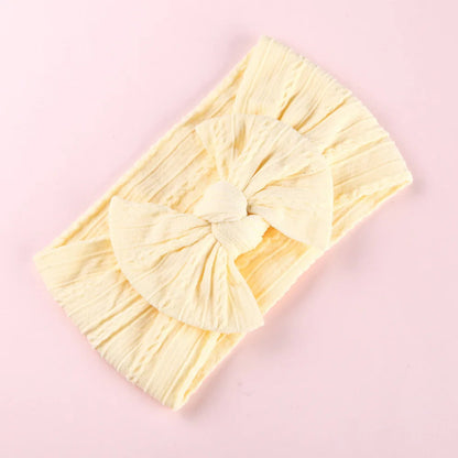 1pcs Bow Baby Head Band for Children Print Baby Headbands Newborn Cable Headband Turban Kids Headwear Baby Hair Accessories Girl