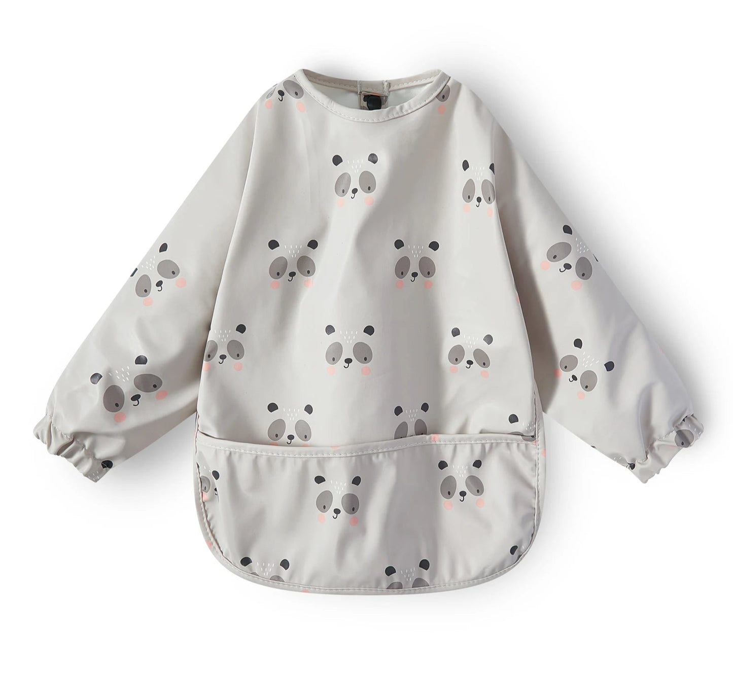 New Children Feeding Aprons Long sleeve Baby bib with Pocket Full Cover Baby Bibs with Pocket waterproof long sleeve bibs