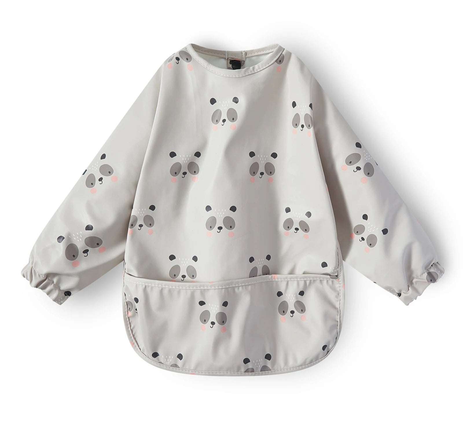 New Children Feeding Aprons Long sleeve Baby bib with Pocket Full Cover Baby Bibs with Pocket waterproof long sleeve bibs