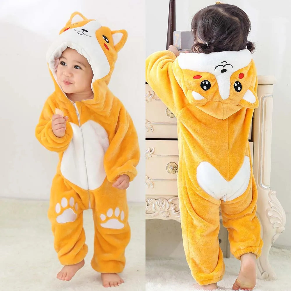 Baby Warm Animal Romper