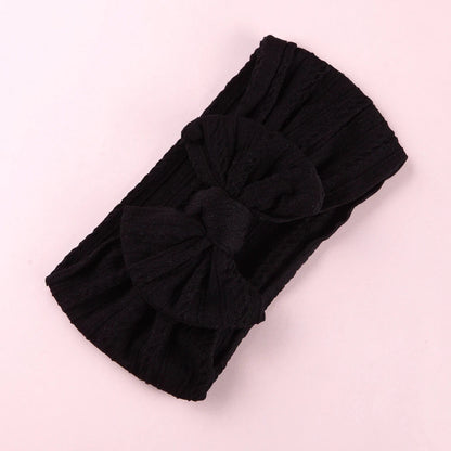 1pcs Bow Baby Head Band for Children Print Baby Headbands Newborn Cable Headband Turban Kids Headwear Baby Hair Accessories Girl
