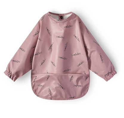 New Children Feeding Aprons Long sleeve Baby bib with Pocket Full Cover Baby Bibs with Pocket waterproof long sleeve bibs