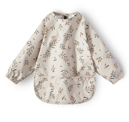 New Children Feeding Aprons Long sleeve Baby bib with Pocket Full Cover Baby Bibs with Pocket waterproof long sleeve bibs