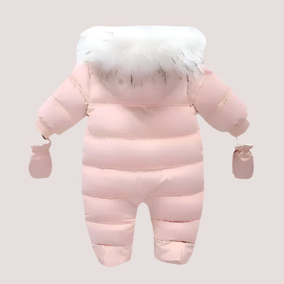 Ircomll Thick Warm Infant Baby Jumpsuit Hooded Inside Fleece Boy Girl Winter Autumn Overalls Children Outerwear Kids Snowsuit