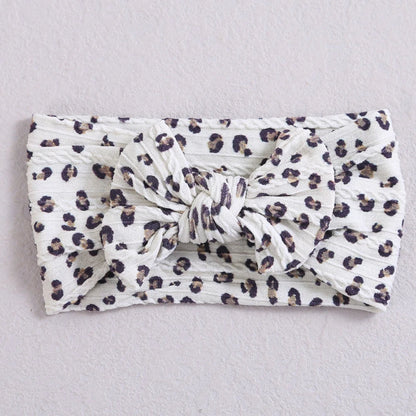 1pcs Bow Baby Head Band for Children Print Baby Headbands Newborn Cable Headband Turban Kids Headwear Baby Hair Accessories Girl