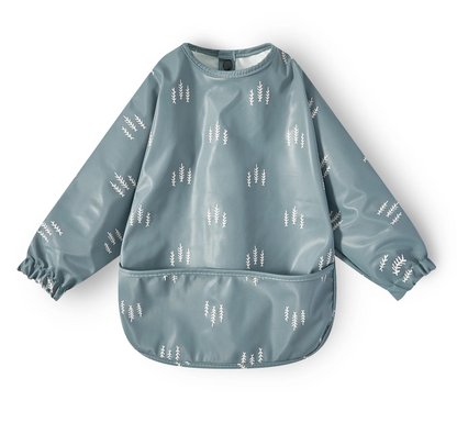 New Children Feeding Aprons Long sleeve Baby bib with Pocket Full Cover Baby Bibs with Pocket waterproof long sleeve bibs