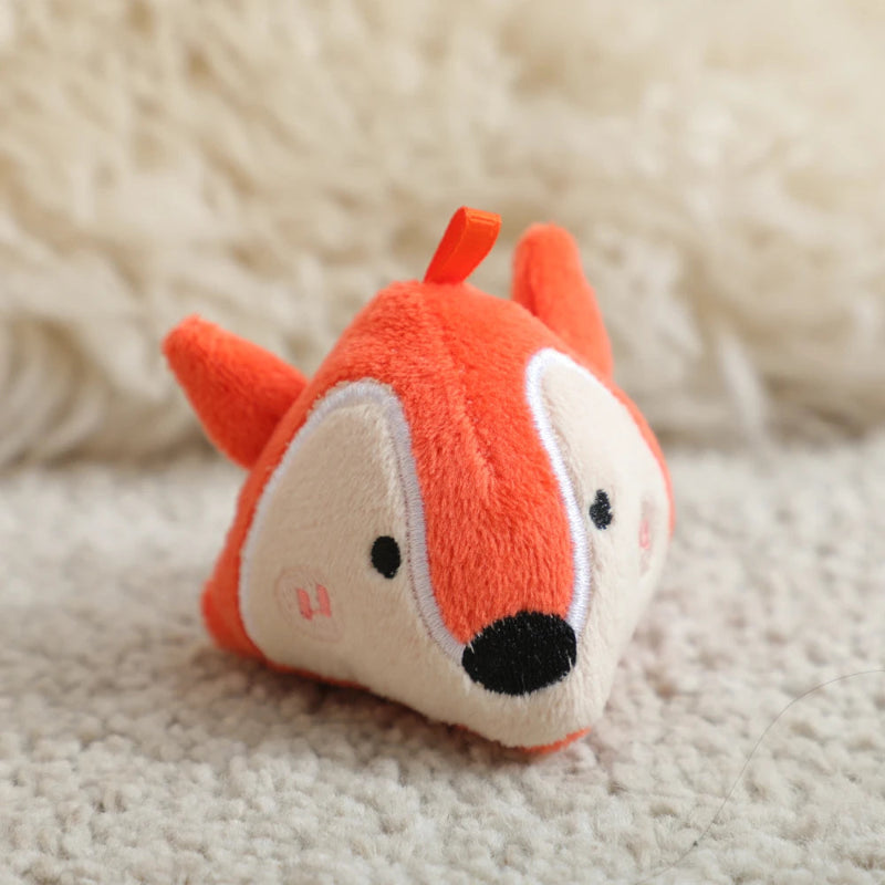 Baby Montessori Toy Plush Barn with Farm Animals Musical Touch Sensory Toys Portable Baby Farmhouse Cognition Toy for Infants
