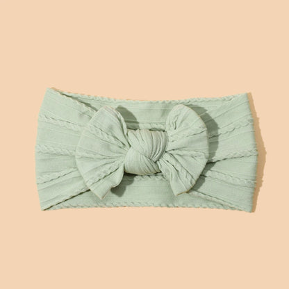 1pcs Bow Baby Head Band for Children Print Baby Headbands Newborn Cable Headband Turban Kids Headwear Baby Hair Accessories Girl