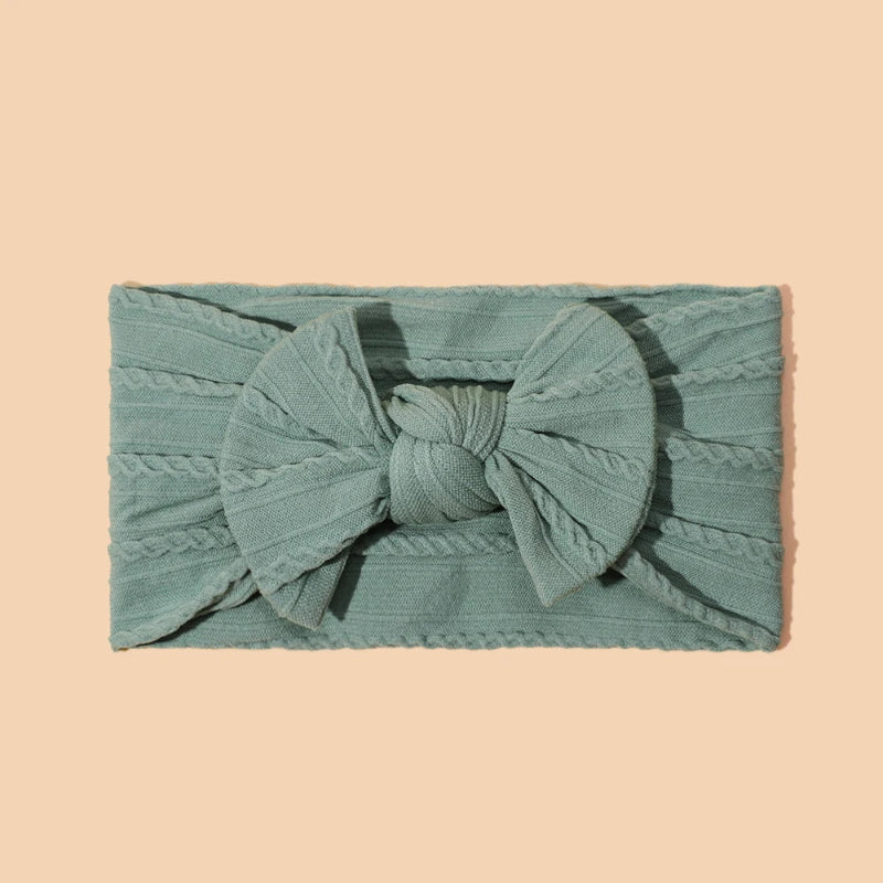 1pcs Bow Baby Head Band for Children Print Baby Headbands Newborn Cable Headband Turban Kids Headwear Baby Hair Accessories Girl