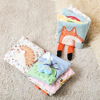 Baby Toys Cloth Book Infant Early Educational Baby 0 12 Months Sensory Toys Soft Books Toys Fluffy Cartoon Elephant Books Toys