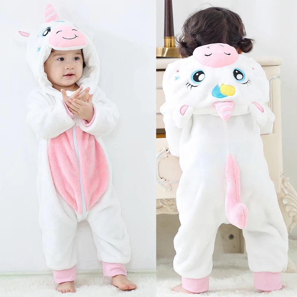 Baby Warm Animal Romper