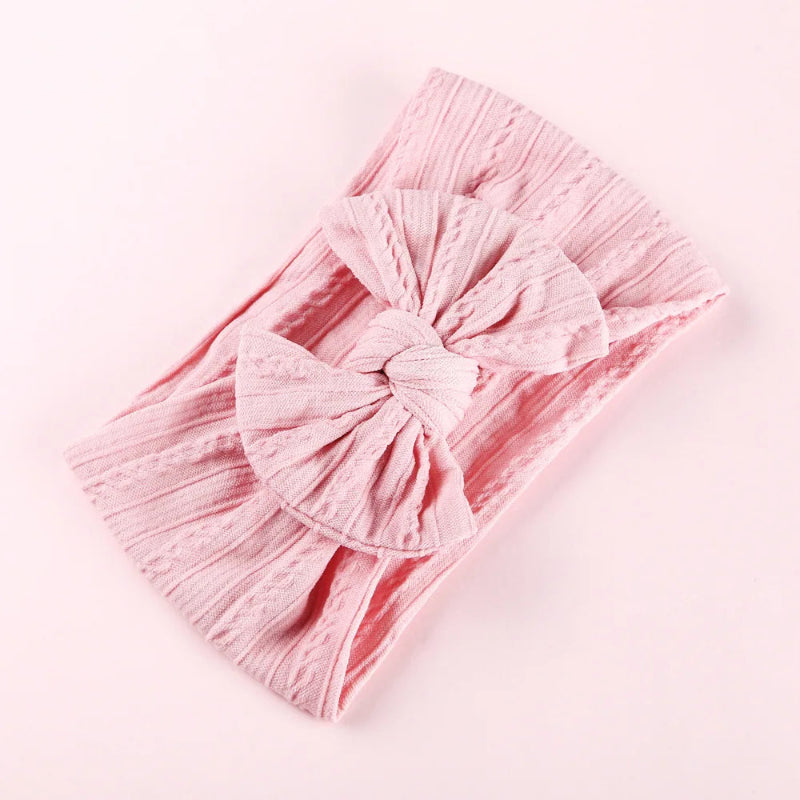 1pcs Bow Baby Head Band for Children Print Baby Headbands Newborn Cable Headband Turban Kids Headwear Baby Hair Accessories Girl