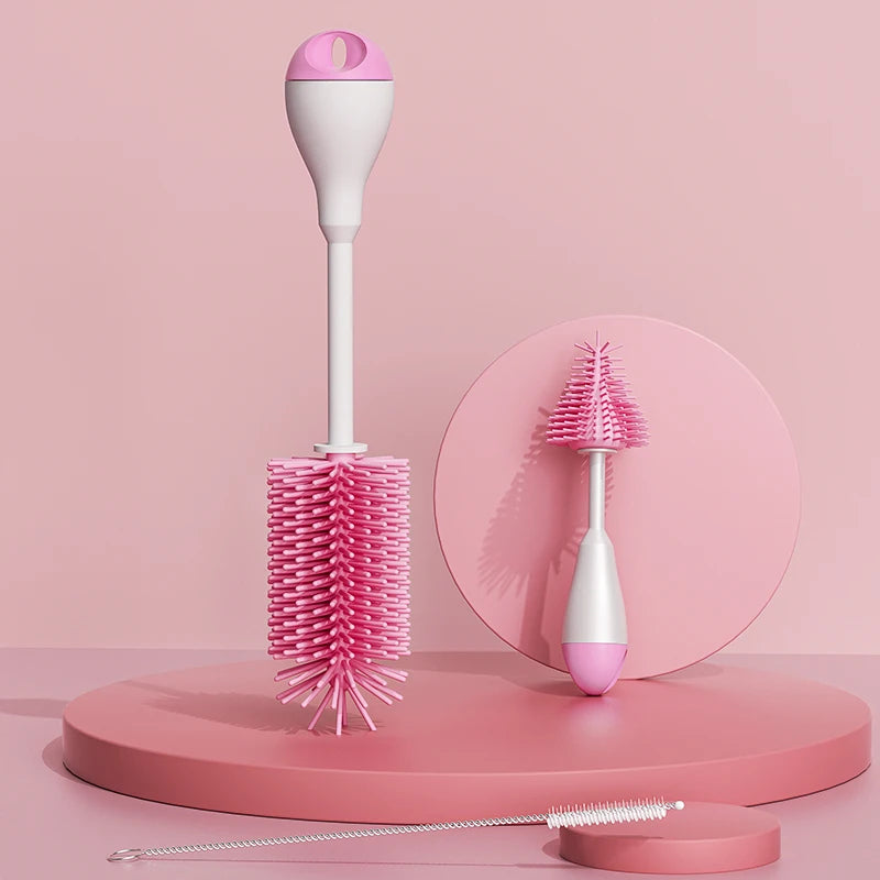 Silicone Baby Bottle Cleaning Brush Set