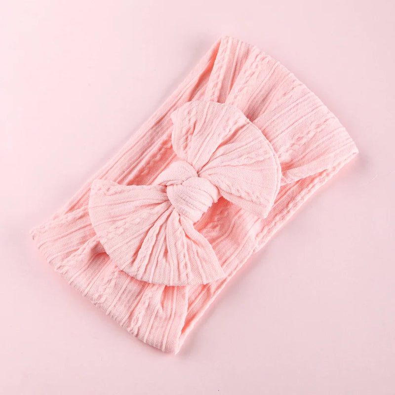 1pcs Bow Baby Head Band for Children Print Baby Headbands Newborn Cable Headband Turban Kids Headwear Baby Hair Accessories Girl