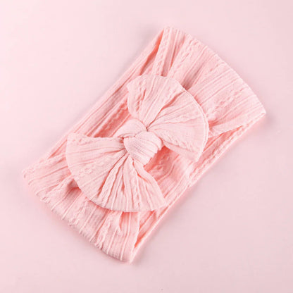 1pcs Bow Baby Head Band for Children Print Baby Headbands Newborn Cable Headband Turban Kids Headwear Baby Hair Accessories Girl
