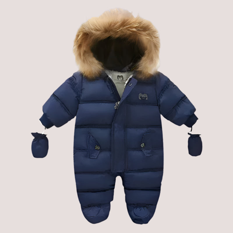 Ircomll Thick Warm Infant Baby Jumpsuit Hooded Inside Fleece Boy Girl Winter Autumn Overalls Children Outerwear Kids Snowsuit