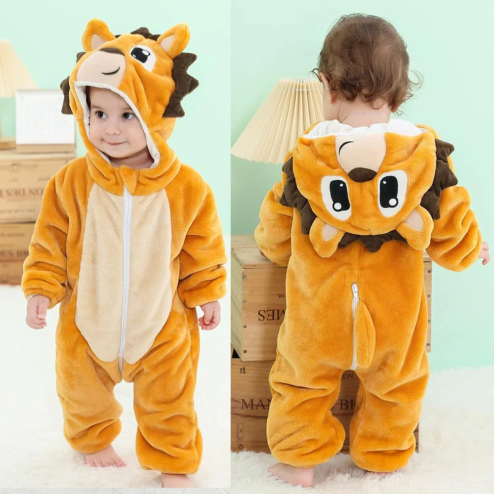 Baby Warm Animal Romper