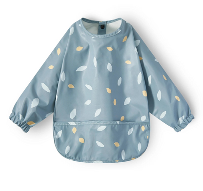 New Children Feeding Aprons Long sleeve Baby bib with Pocket Full Cover Baby Bibs with Pocket waterproof long sleeve bibs