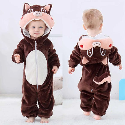 Baby Warm Animal Romper