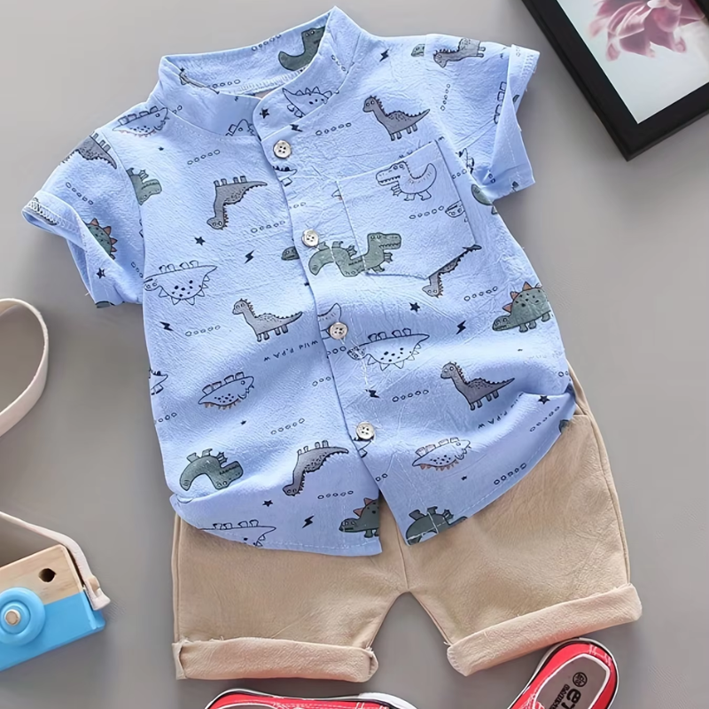 Baby Boy Dinosaur Print Set