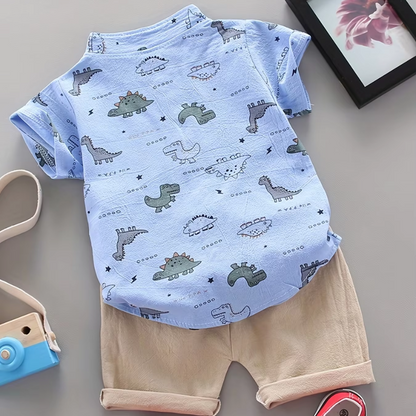 Baby Boy Dinosaur Print Set