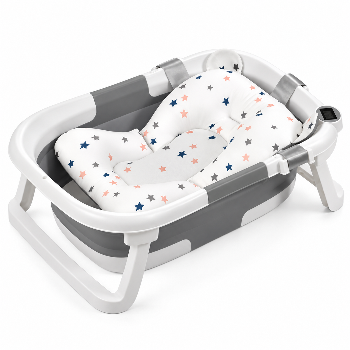 Baby Bath Tub - Foldable, Portable and Temperature Sensing