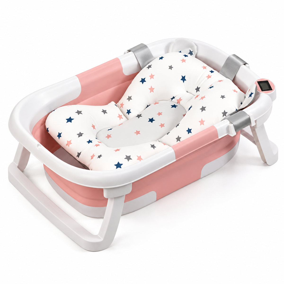 Baby Bath Tub - Foldable, Portable and Temperature Sensing