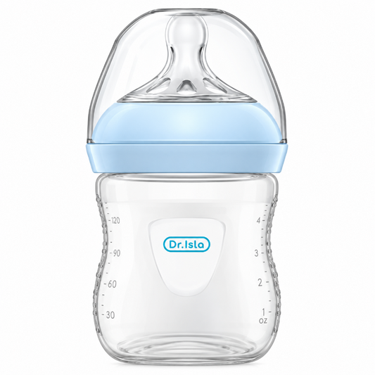 Baby Bottle - 150ml Soft Silicone Nipple Easy Grip BPA-Free