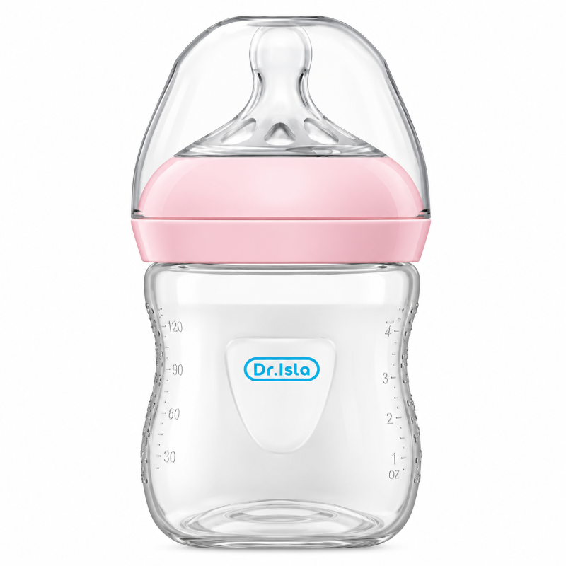 Baby Bottle - 150ml Soft Silicone Nipple Easy Grip BPA-Free