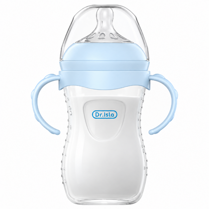 Baby Bottle - 240ml Soft Silicone Nipple Easy Grip BPA-Free