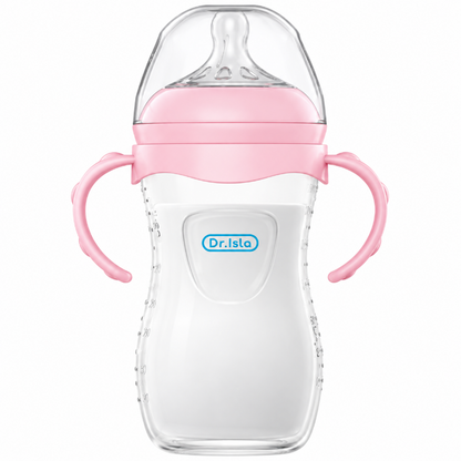 Baby Bottle - 240ml Soft Silicone Nipple Easy Grip BPA-Free